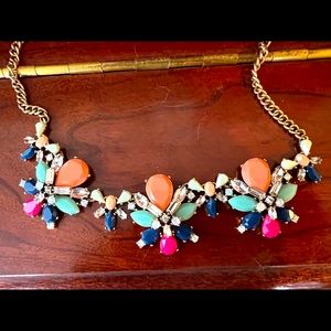 J.Crew statement necklace. Multi colors. Awesome for spring. NWOT